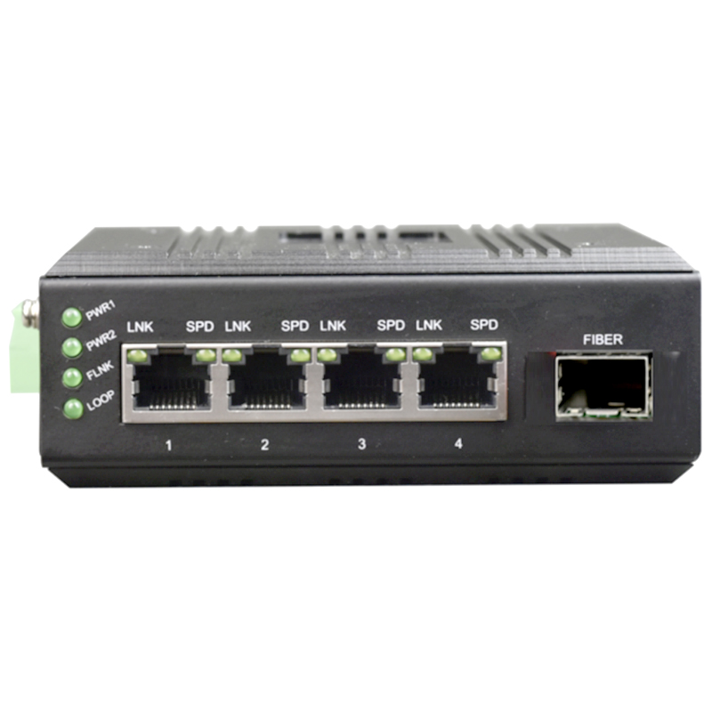 SG-GCT-G4p工业轨式 4个千兆物理隔离光端机